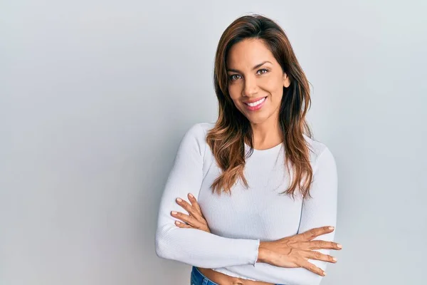 Depositphotos 448538744 Stock Photo Young Latin Woman Wearing Casual